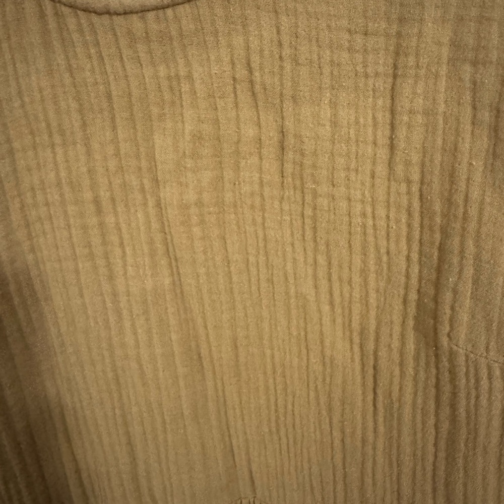 Madewell ochre peplum top - Picture 2 of 3